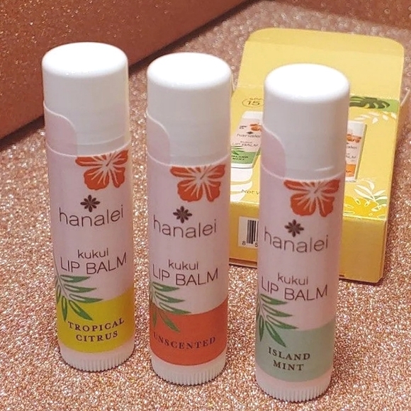 Hanalei Other - Hanalei Hawaiian Kukui Lip Balm Trio Set - SPF 